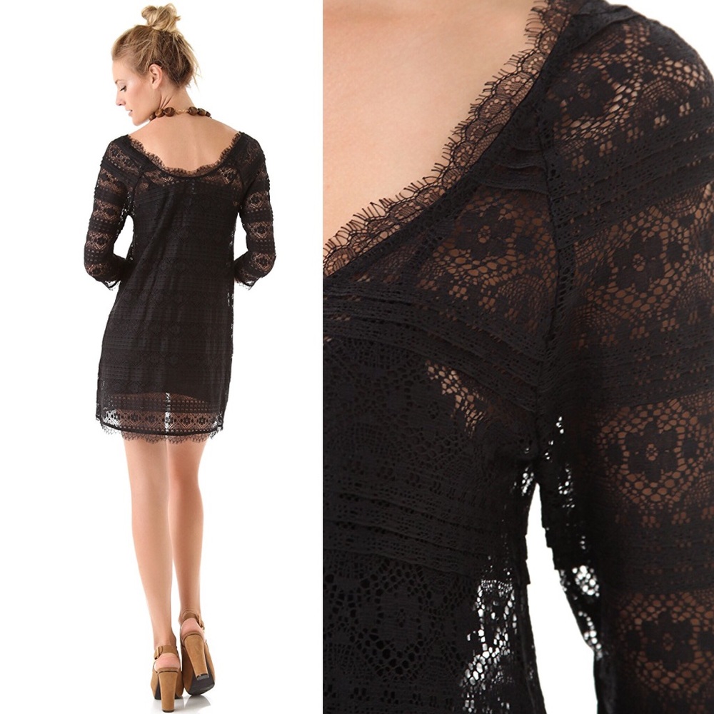 Joie Brea Lace Floral Scallop Dress - Picture 2 of 8